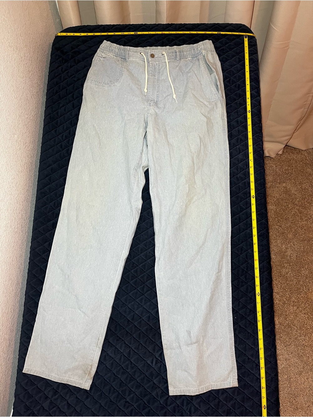 Men's Light Heather Grey Drawstring Jogger Pants - 100% Cotton